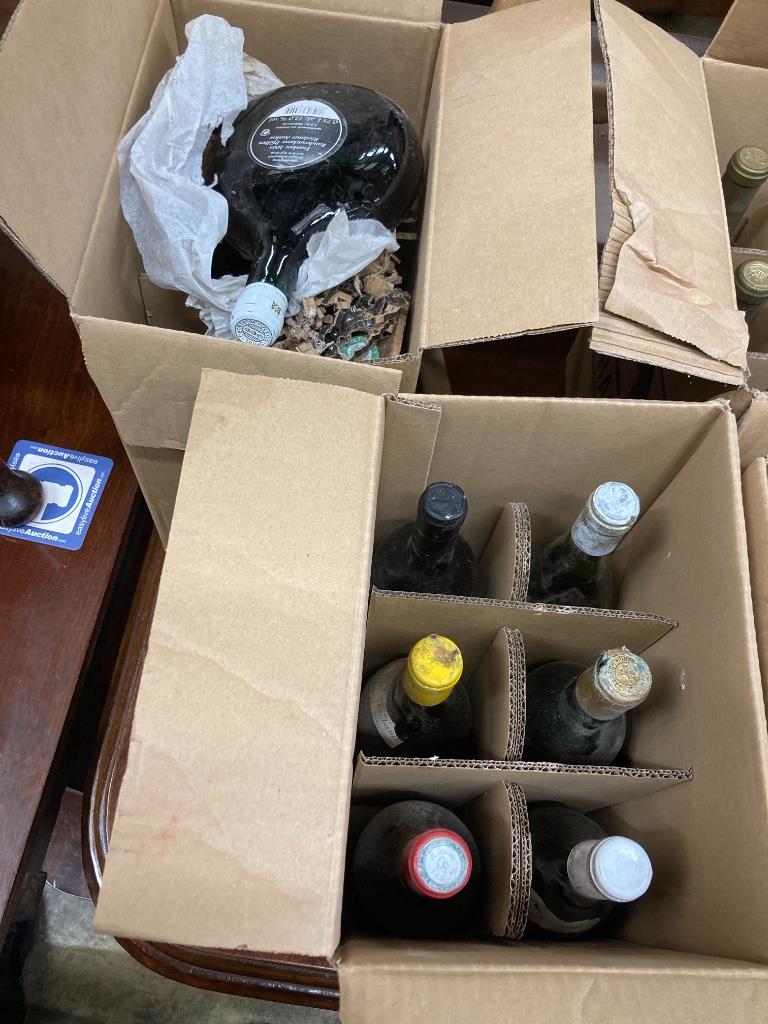 Approximately sixty bottles of assorted wine and liqueurs to include a Chateau Citran Magnum, Australian Semillion, Rouget Pomerol 1967, etc.